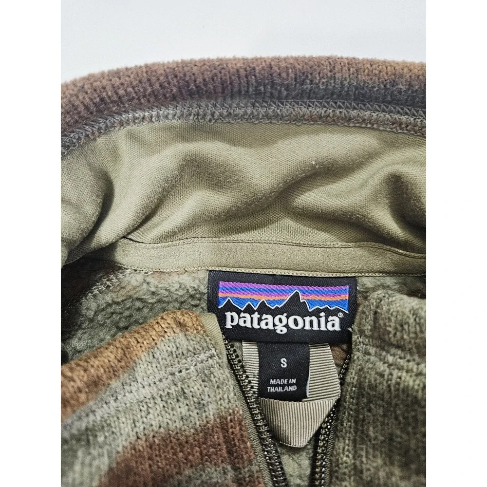 Patagonia Camouflage‎ Better Sweater Men's Small 1/4 Zip Pullover Fleece Sweater